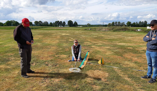 Erlaubt, Modellsicherung nach der erfolgreichen Landung