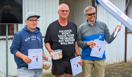 Robin (2.), Loet (Sieger) und Ralf (3.) (v.l.n.r.)