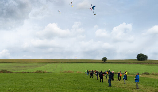 Imposant - Start auf 8 Bahnen bei gerade recht ordentlichem Wetter