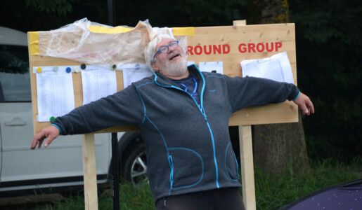 Gut gelaunt in einer der Regenpausen