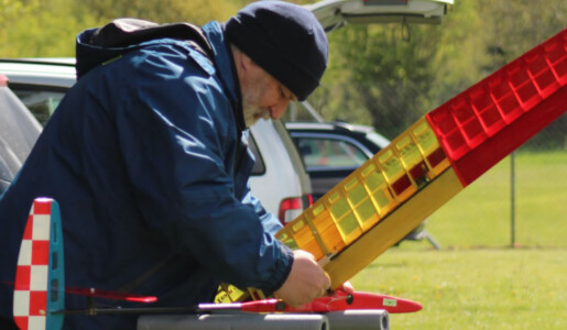 Andreas bei der Vorbereitung