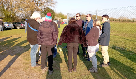 Das Team bei der Abendplanung!