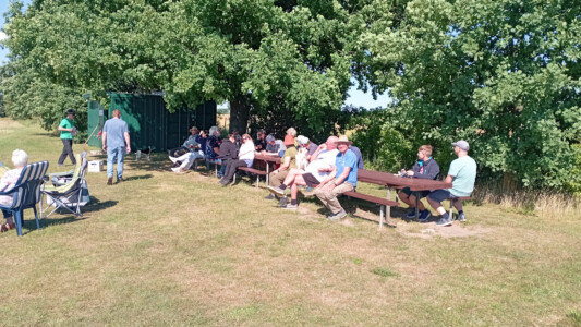 Warten auf die Siegerehrung