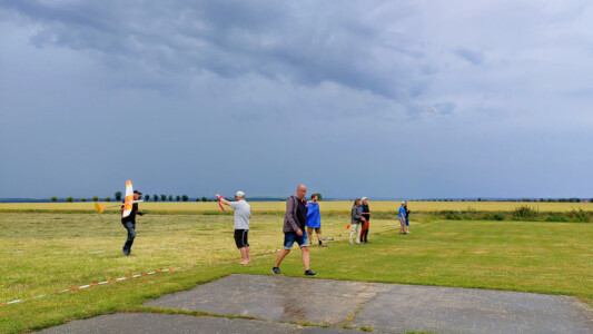 Letzter Flug vor dem erneuten Regen