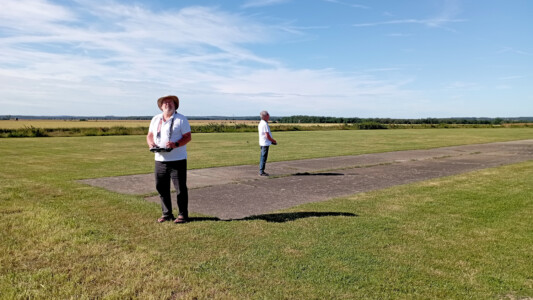 Georg und Bernhard beim morgendlichen Warmfliegen