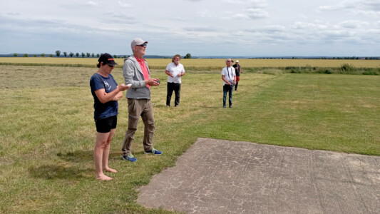 Ulli mit Corinna und dahinter Bernhard mit Georg