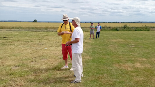 International Jakub aus Polen mit Andreas aus Österreich an der Uhr