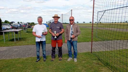 Die Glücklichen - Bernhard (2.), Frank (Sieger) und Sepp (3.) (v.l.n.r.)