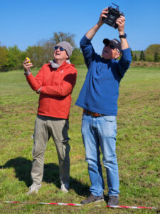 Dieter kämpft mit der Sonne