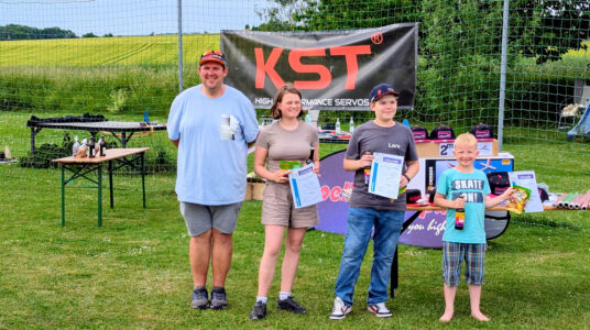 Die Junioren - Schmitty (kein Junior), Paula (3.), Lars (Sieger) und Louis (2.) (v.l.n.r.)