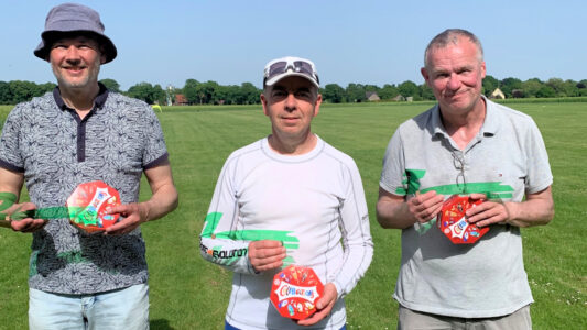 Die Bestplatzierten - Brian van der Gouw (2.), Holger Schrader (Sieger) und Arjen van Vark (3.) (v.l.n.r.) (Foto: RC-Network)